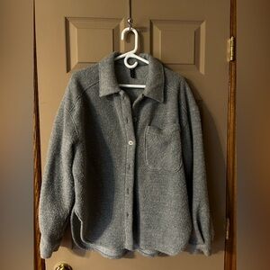 Zara Light Gray Textured Jacket/Shacket